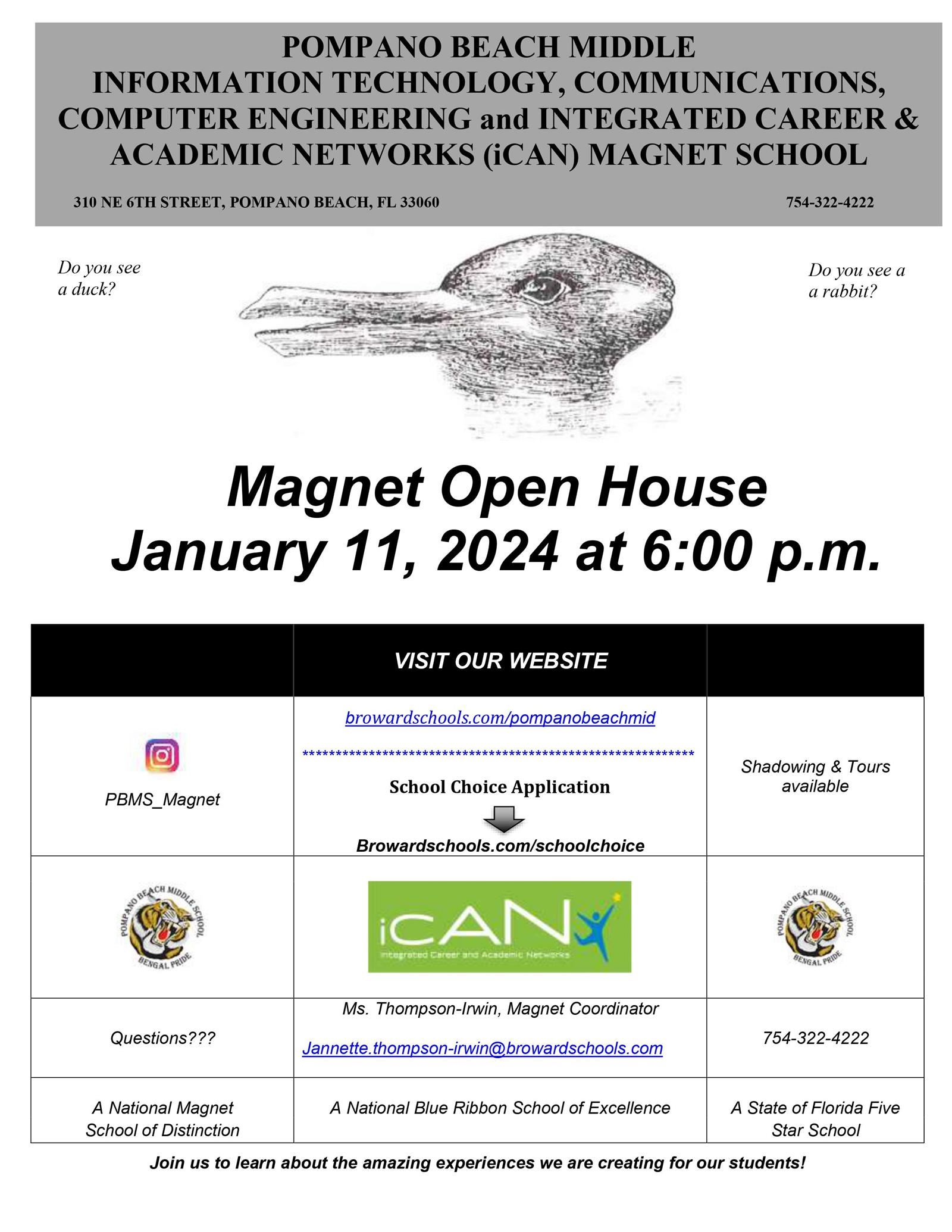  Magnet and National Junior Honor Society (NJHS) Flyer